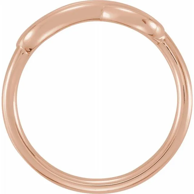 14K Rose Double Infinity-Inspired Ring