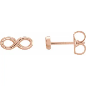 14K Rose Infinity-Inspired Earrings