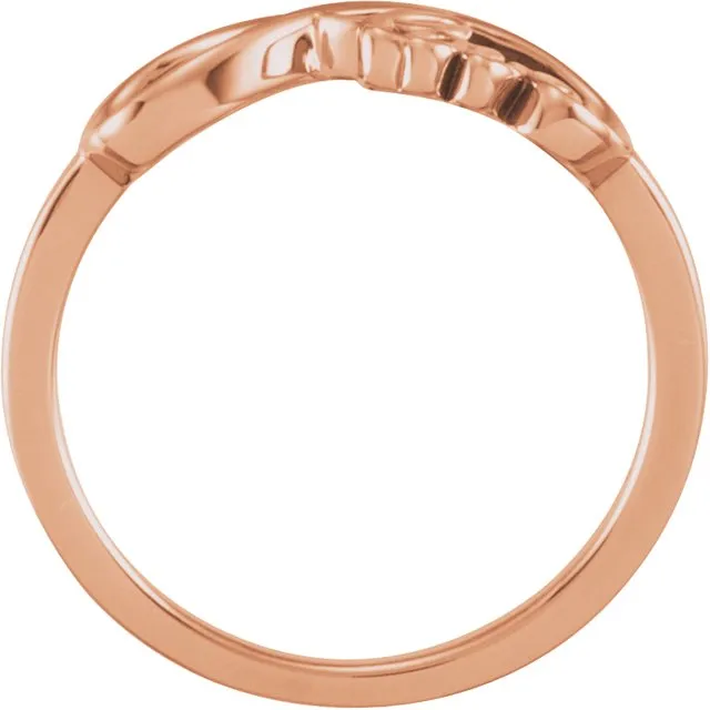 14K Rose Love Infinity-Inspired Ring