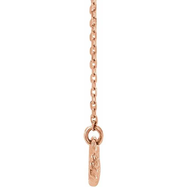 14K Rose Rope Infinity-Inspired 18" Necklace