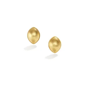 18K Small Leaf Earrings