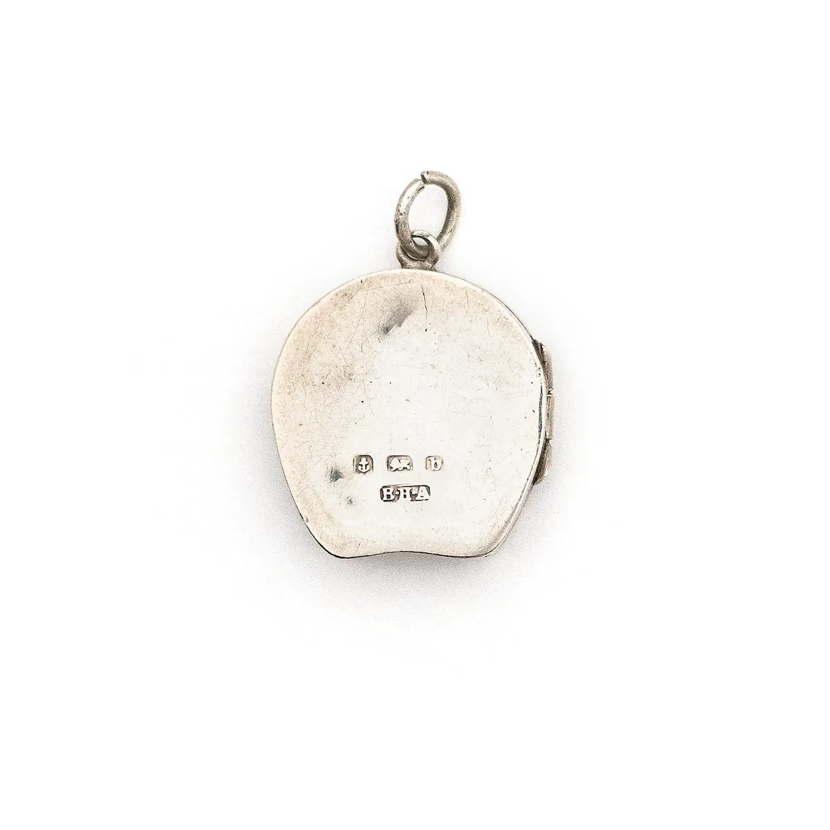 1901 English Sterling Silver Star Flower Locket
