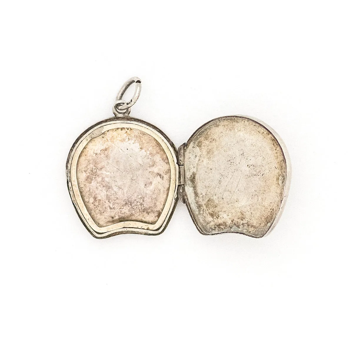 1901 English Sterling Silver Star Flower Locket