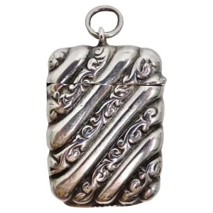 1950 Sterling Silver Matchbox Pendent
