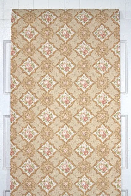 1960s Floral Vintage Wallpaper