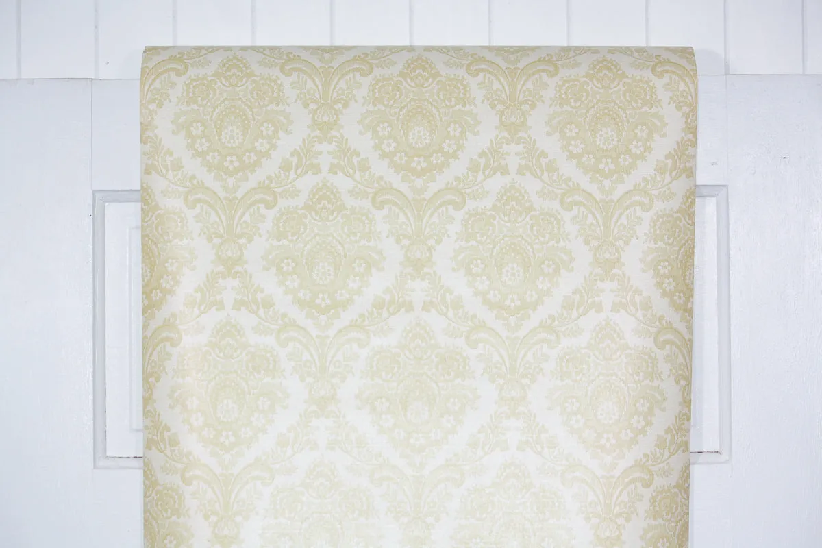 1970s Damask Vintage Wallpaper