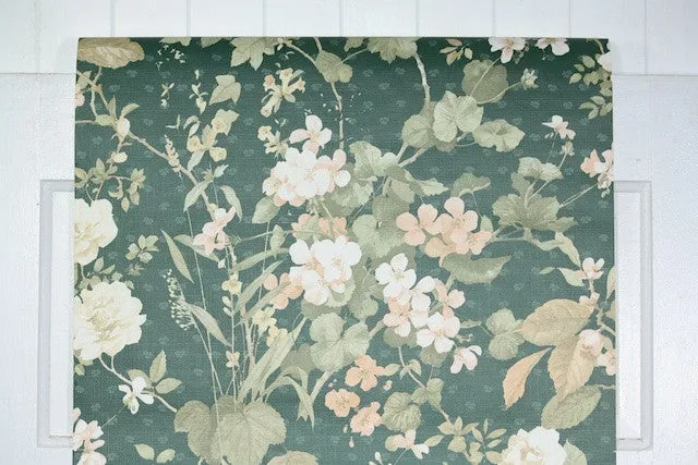 1970s Floral Vintage Wallpaper