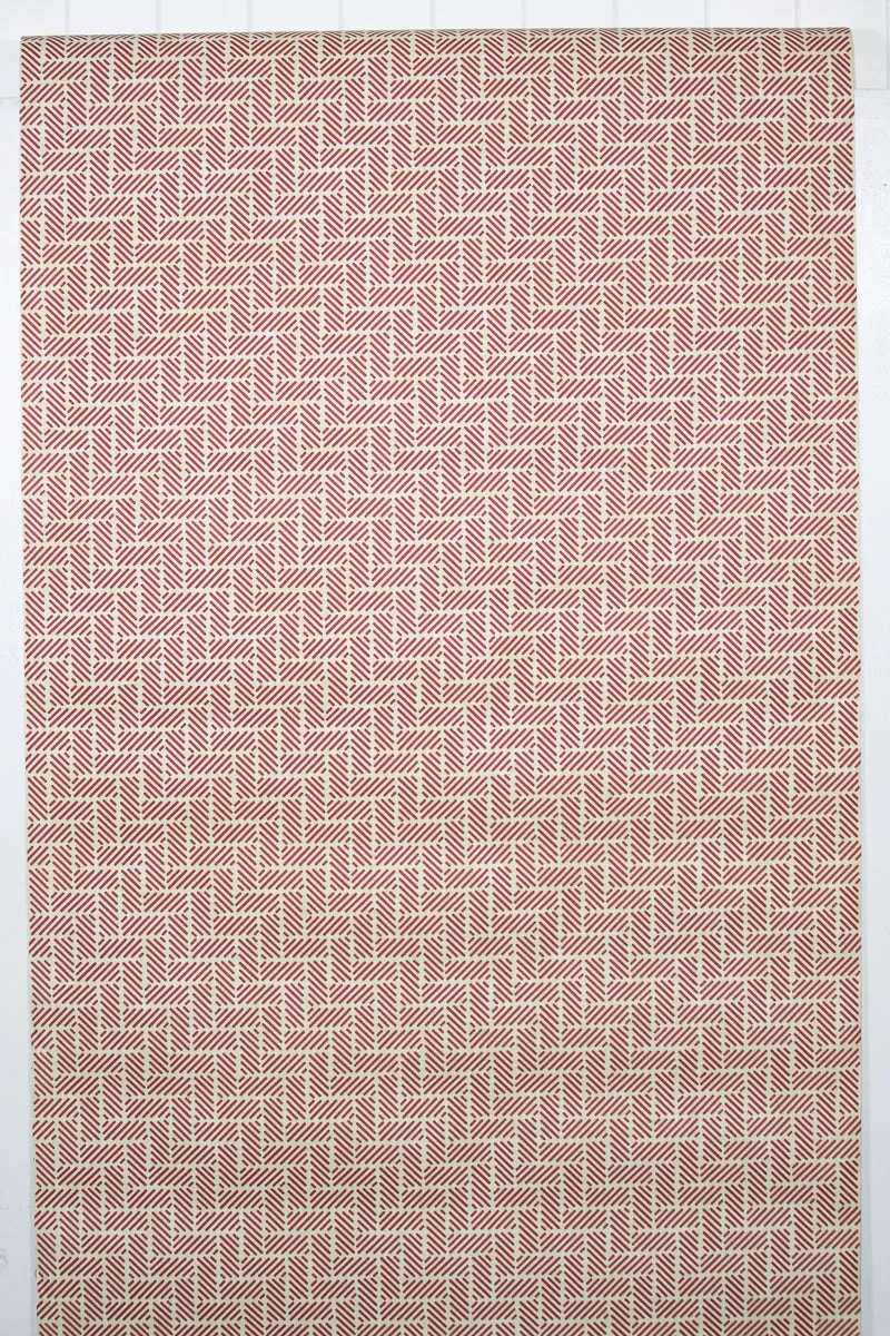 1970s Geometric Vinyl Vintage Wallpaper
