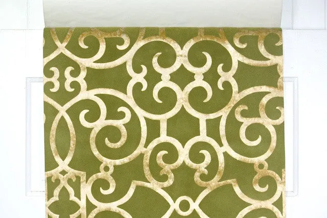 1970s Vintage Flock Wallpaper