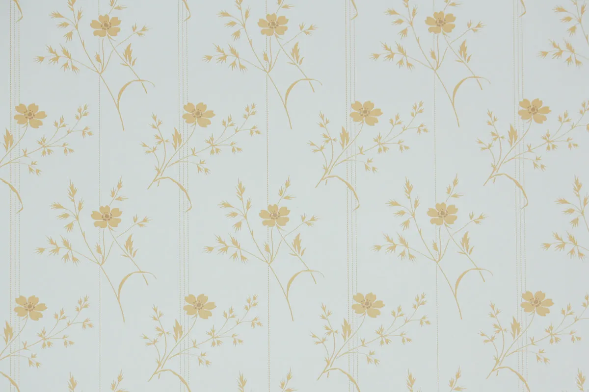 1980s Botanical Vintage Wallpaper