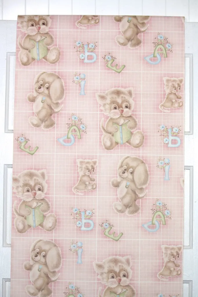1980s Childrens Vintage Wallpaper