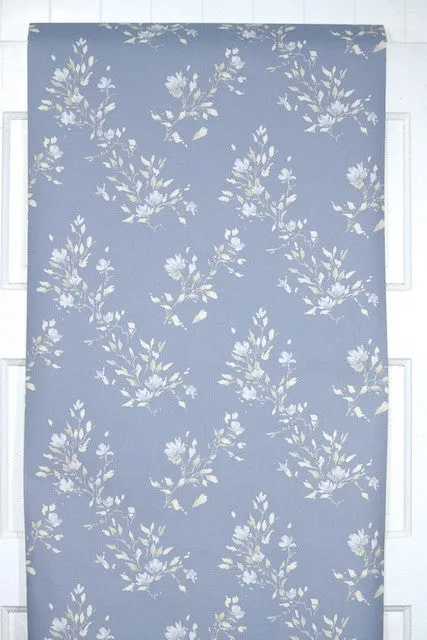 1980s Floral Vintage Wallpaper