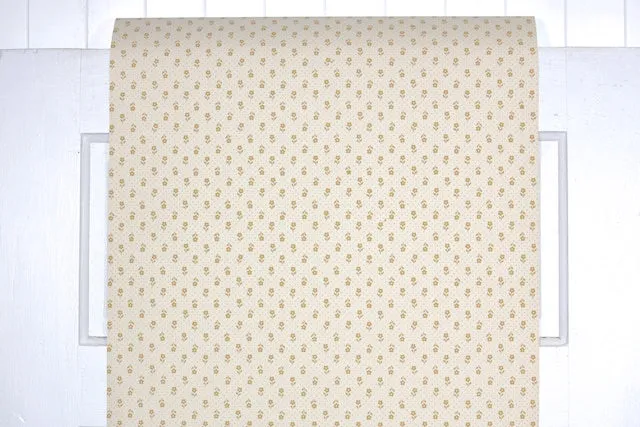 1980s Floral Vintage Wallpaper