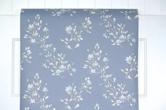 1980s Floral Vintage Wallpaper