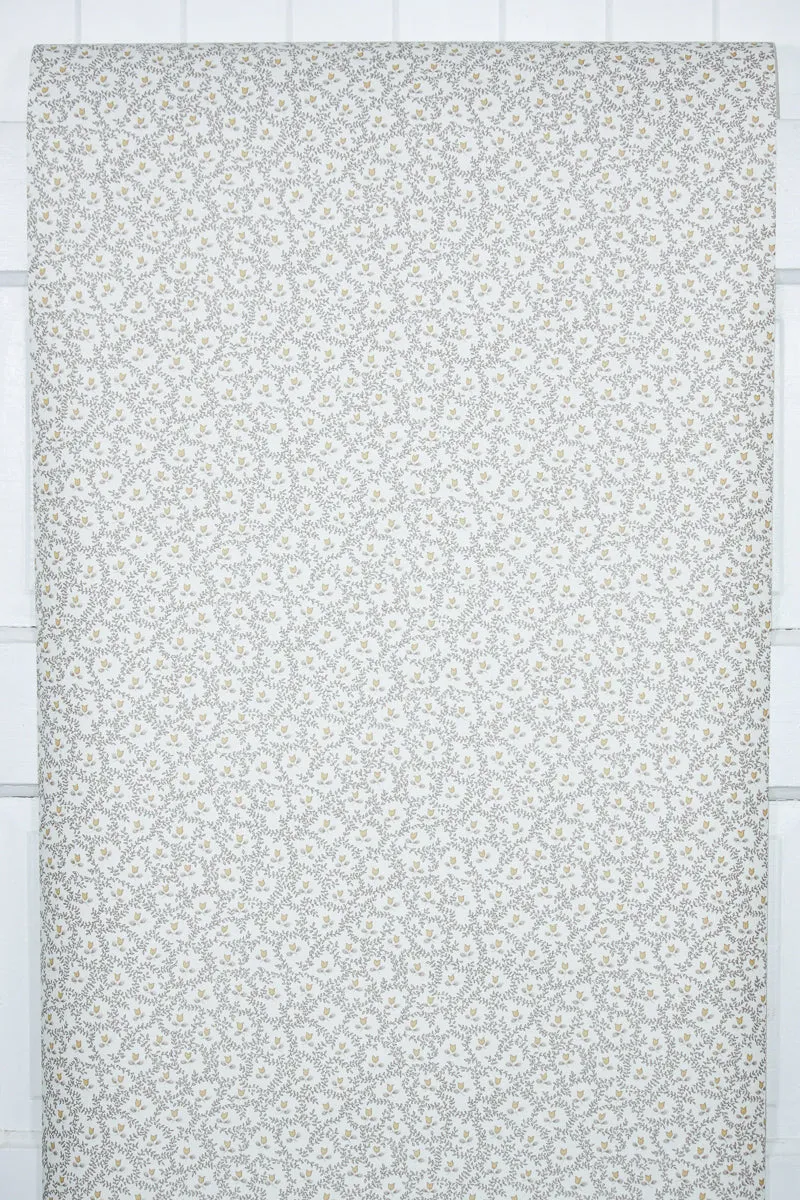 1980s Floral Vintage Wallpaper