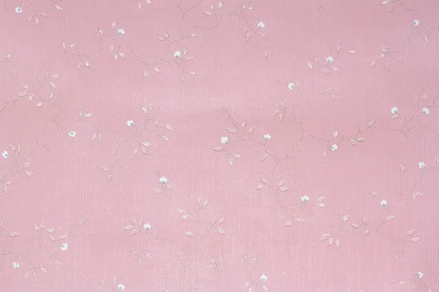 1980s Floral Vintage Wallpaper
