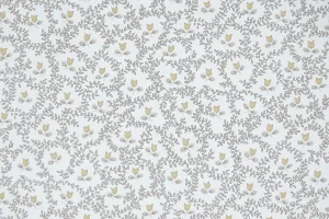 1980s Floral Vintage Wallpaper