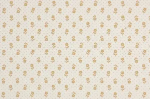 1980s Floral Vintage Wallpaper