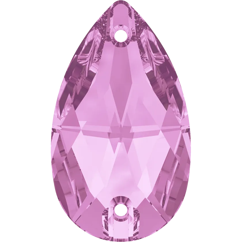 3230 Swarovski Drop Sew-On Stones, Rosaline (508)