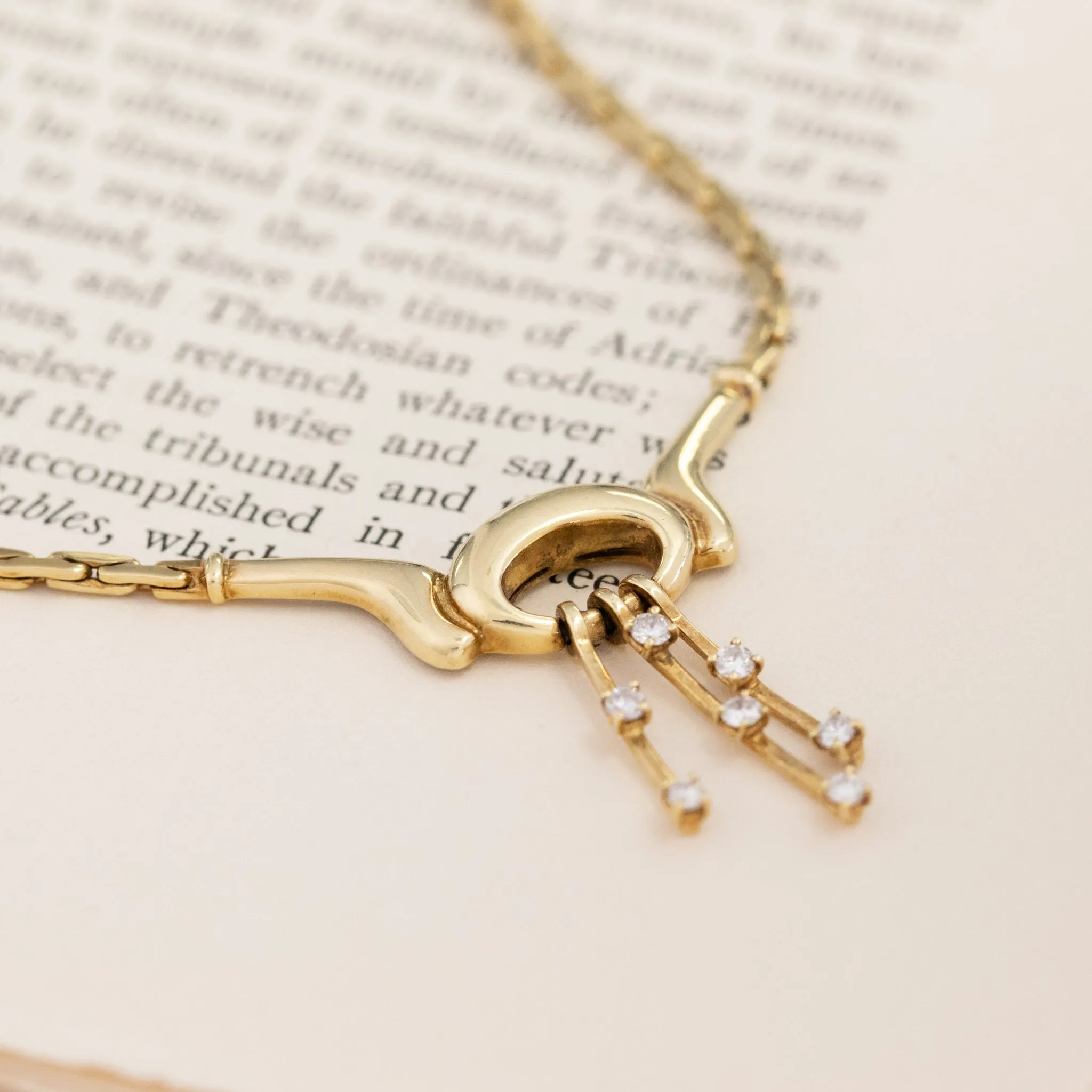 .32ctw Vintage Diamond Drop Pendant