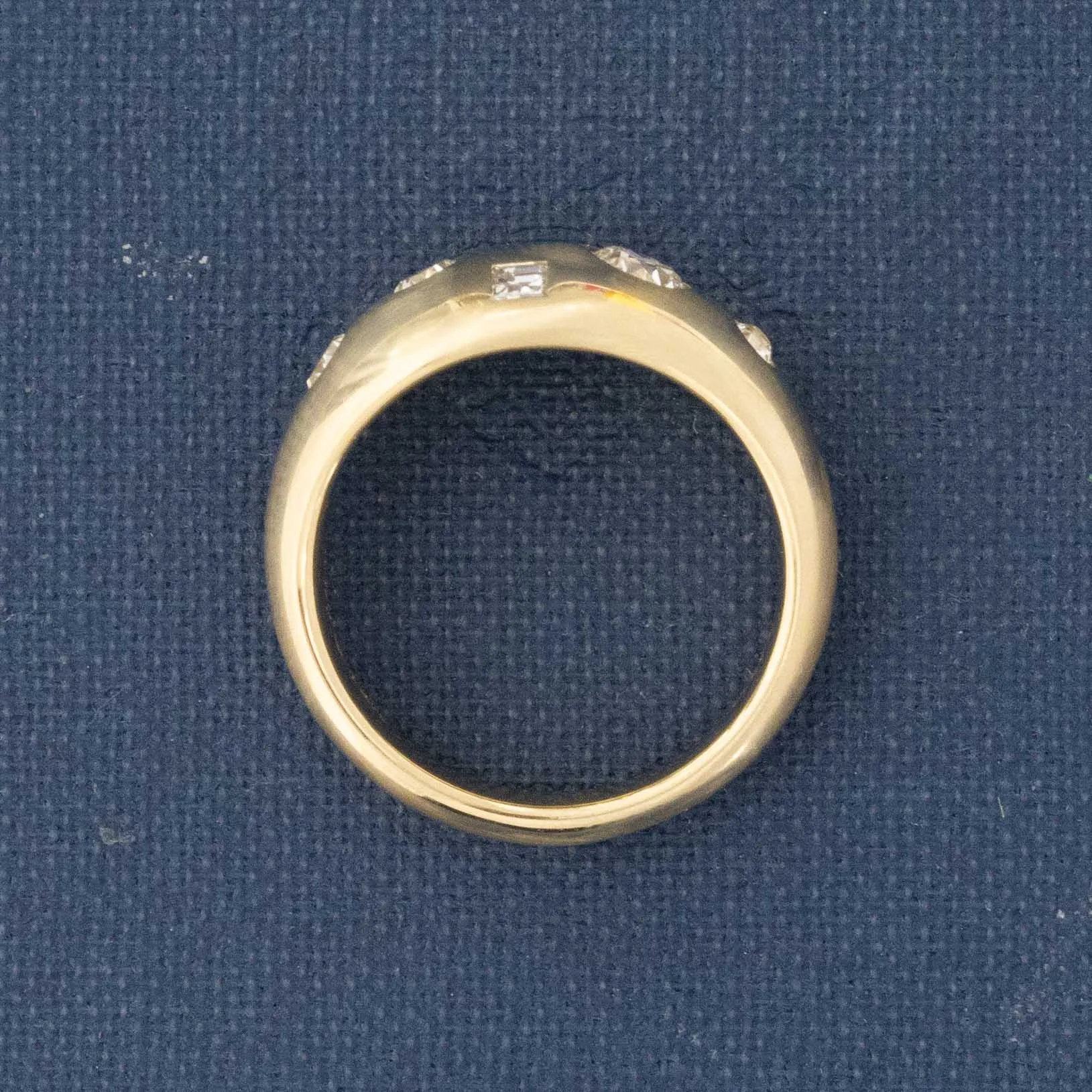 .45ctw Mixed Cut Diamond Bombe Ring