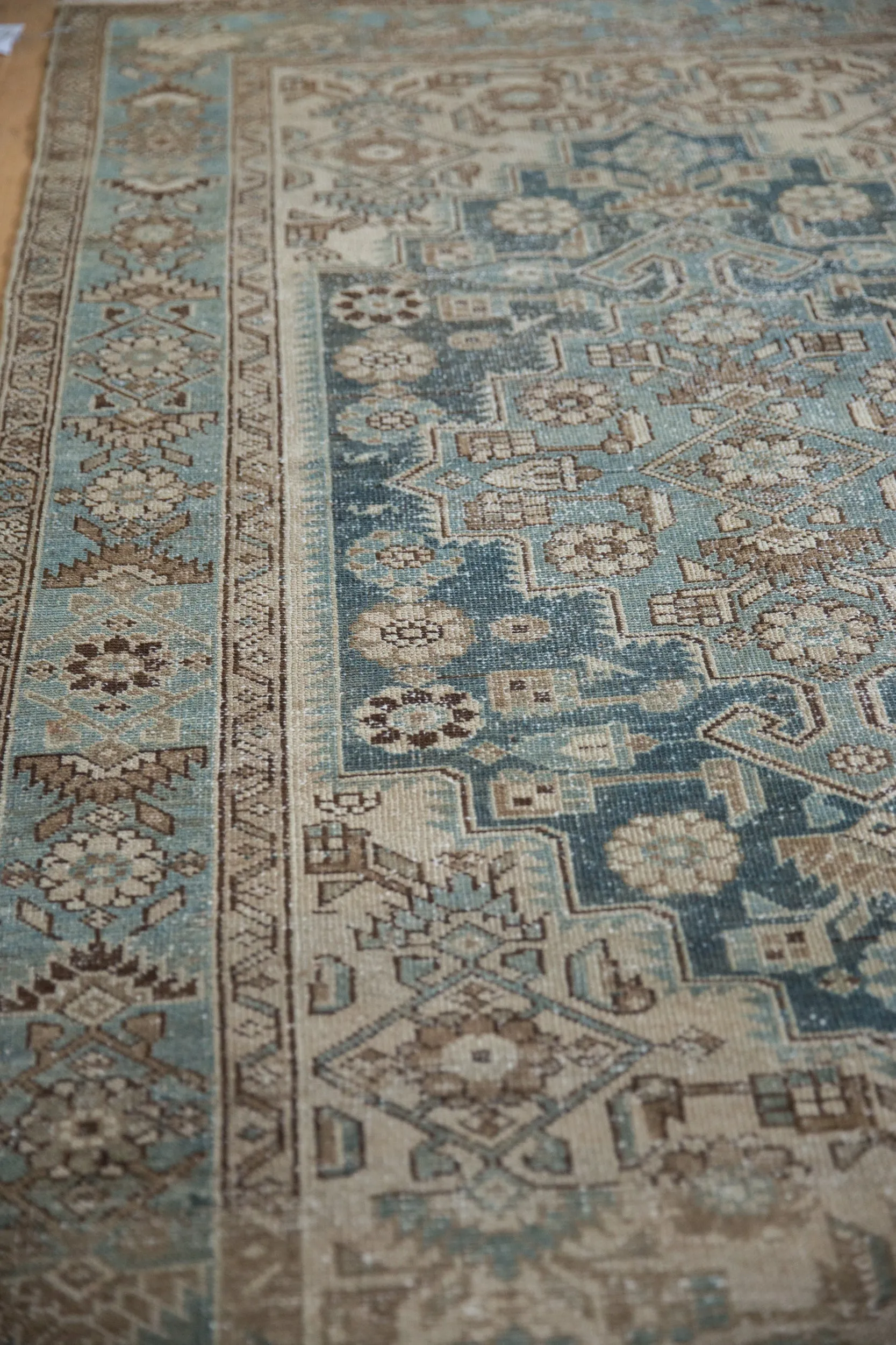 4x6.5 Vintage Distressed Hamadan Rug
