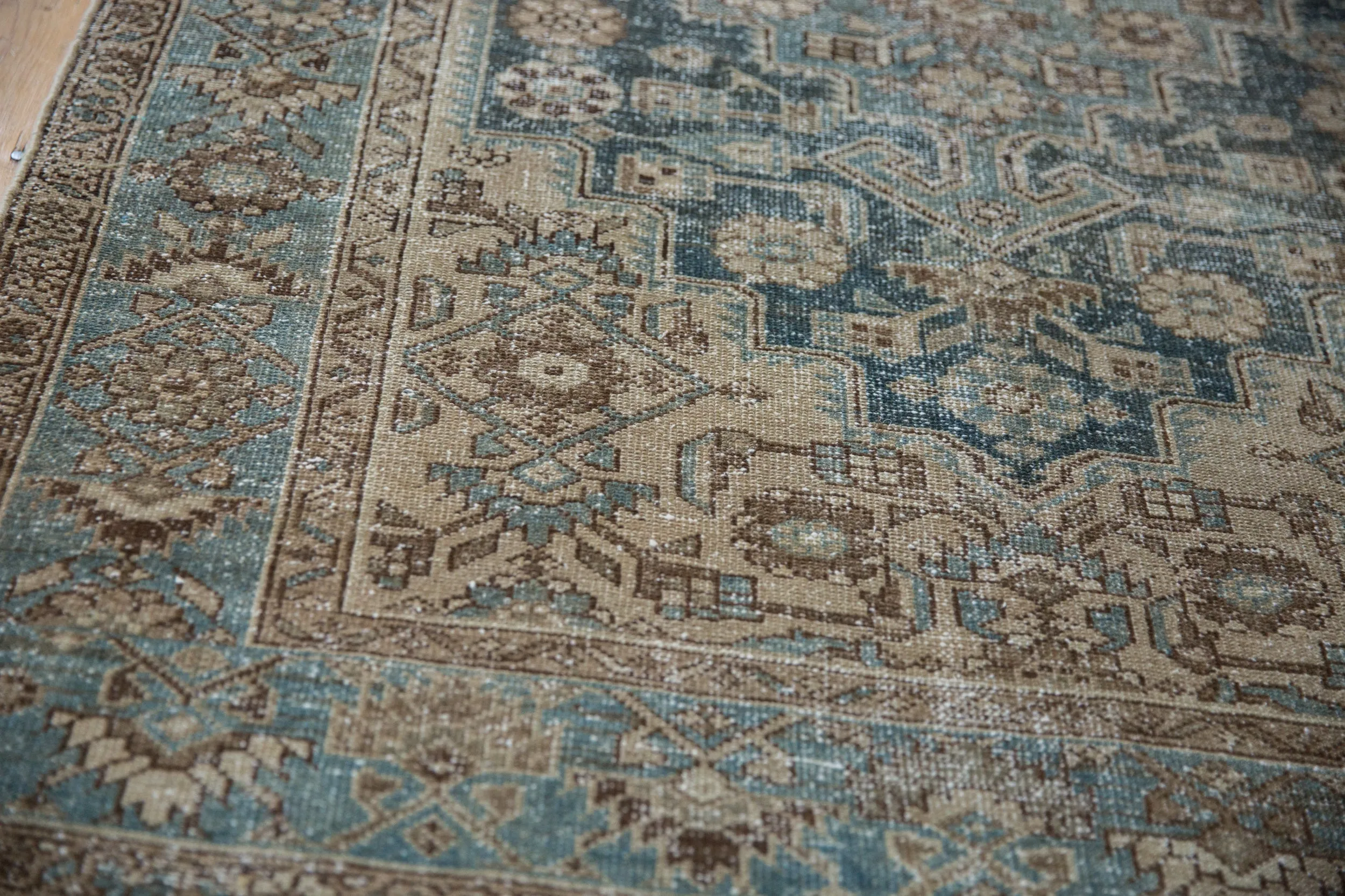 4x6.5 Vintage Distressed Hamadan Rug