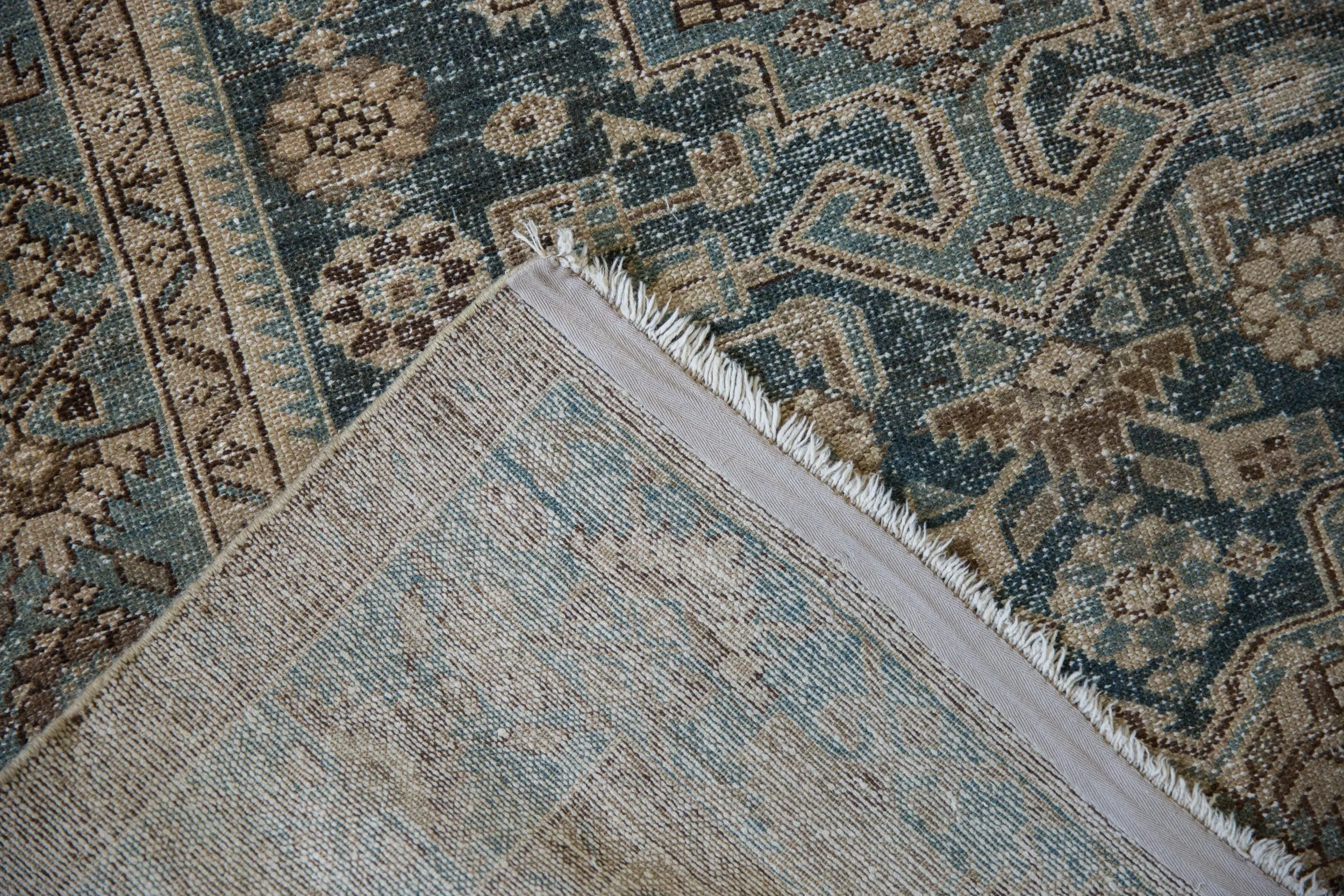 4x6.5 Vintage Distressed Hamadan Rug