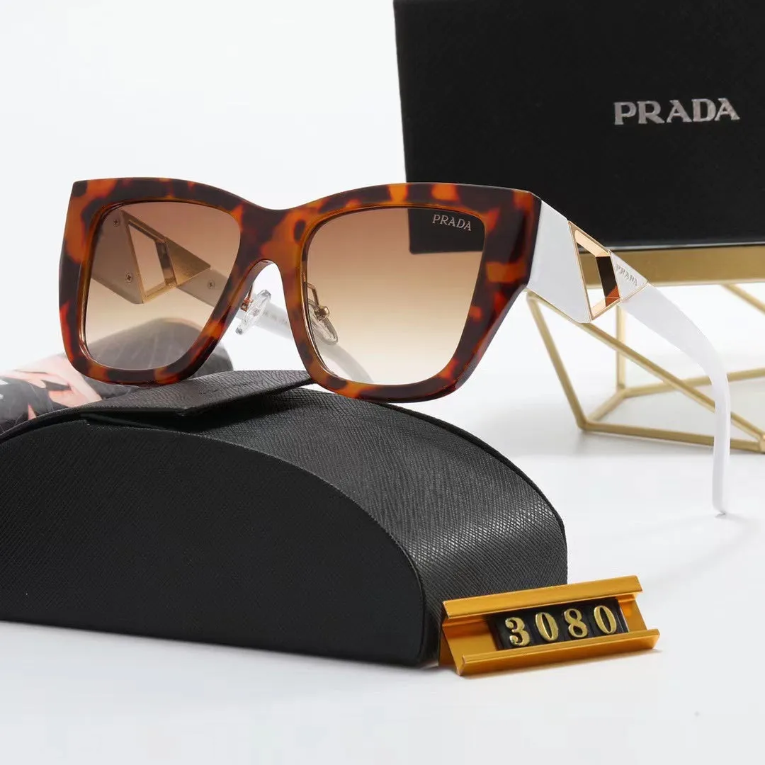 6-color fashion PA letter triangle hollow print sunglasses