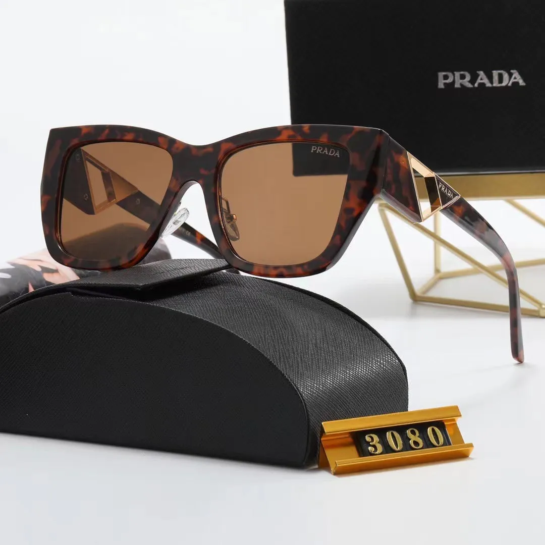 6-color fashion PA letter triangle hollow print sunglasses