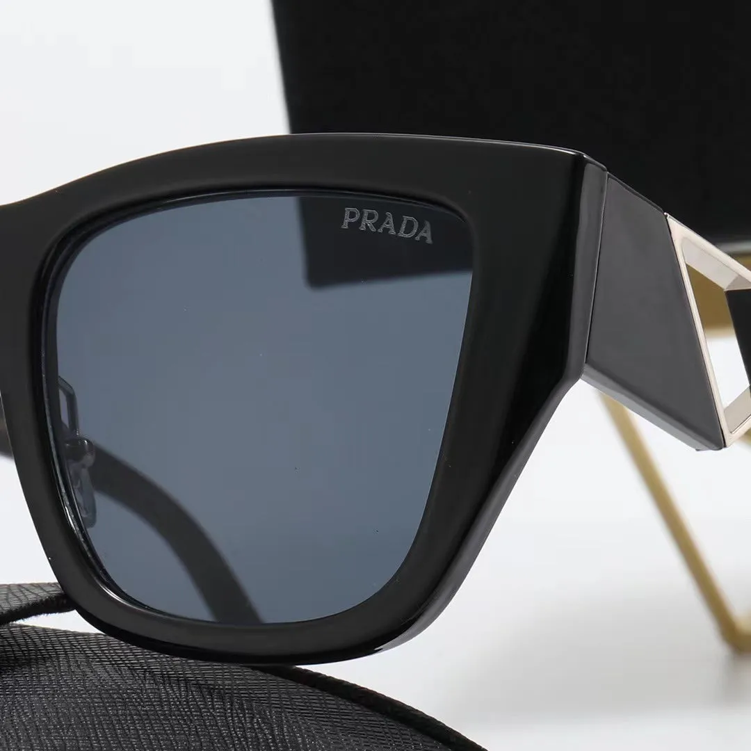 6-color fashion PA letter triangle hollow print sunglasses