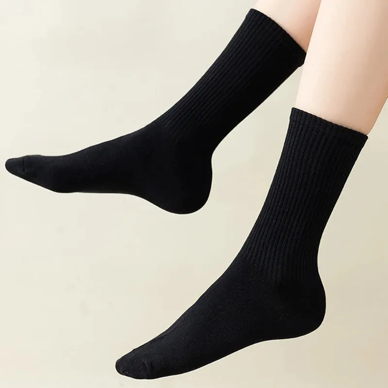 6 Pairs Men's Mid-Length Sports Socks – Breathable