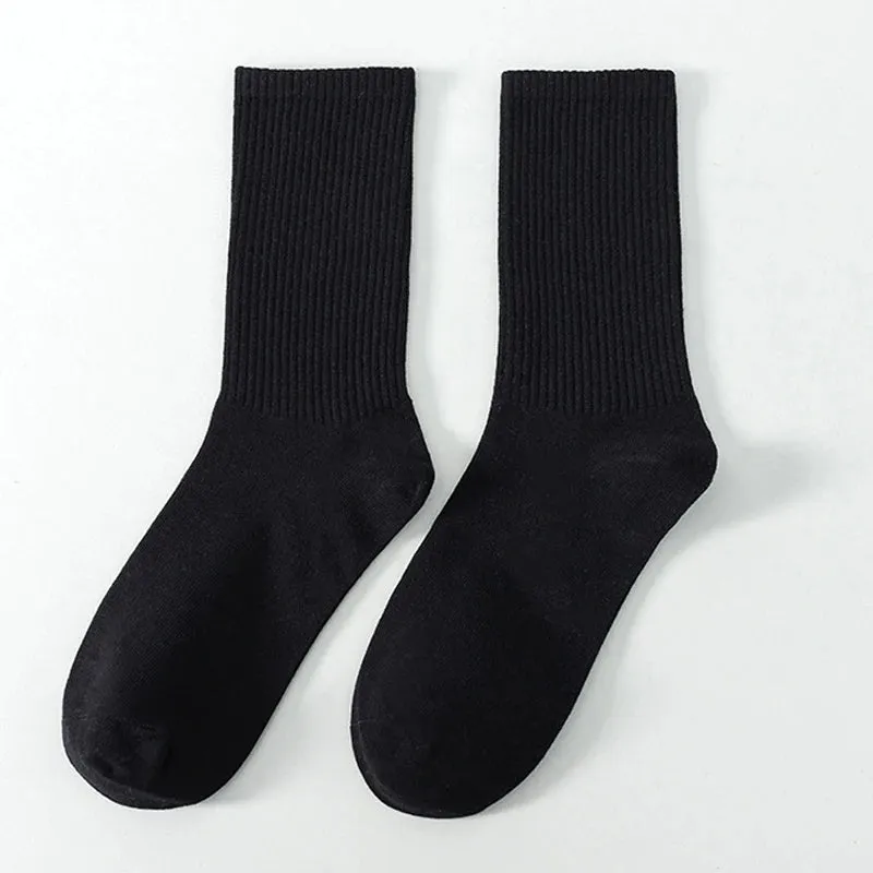 6 Pairs Men's Mid-Length Sports Socks – Breathable
