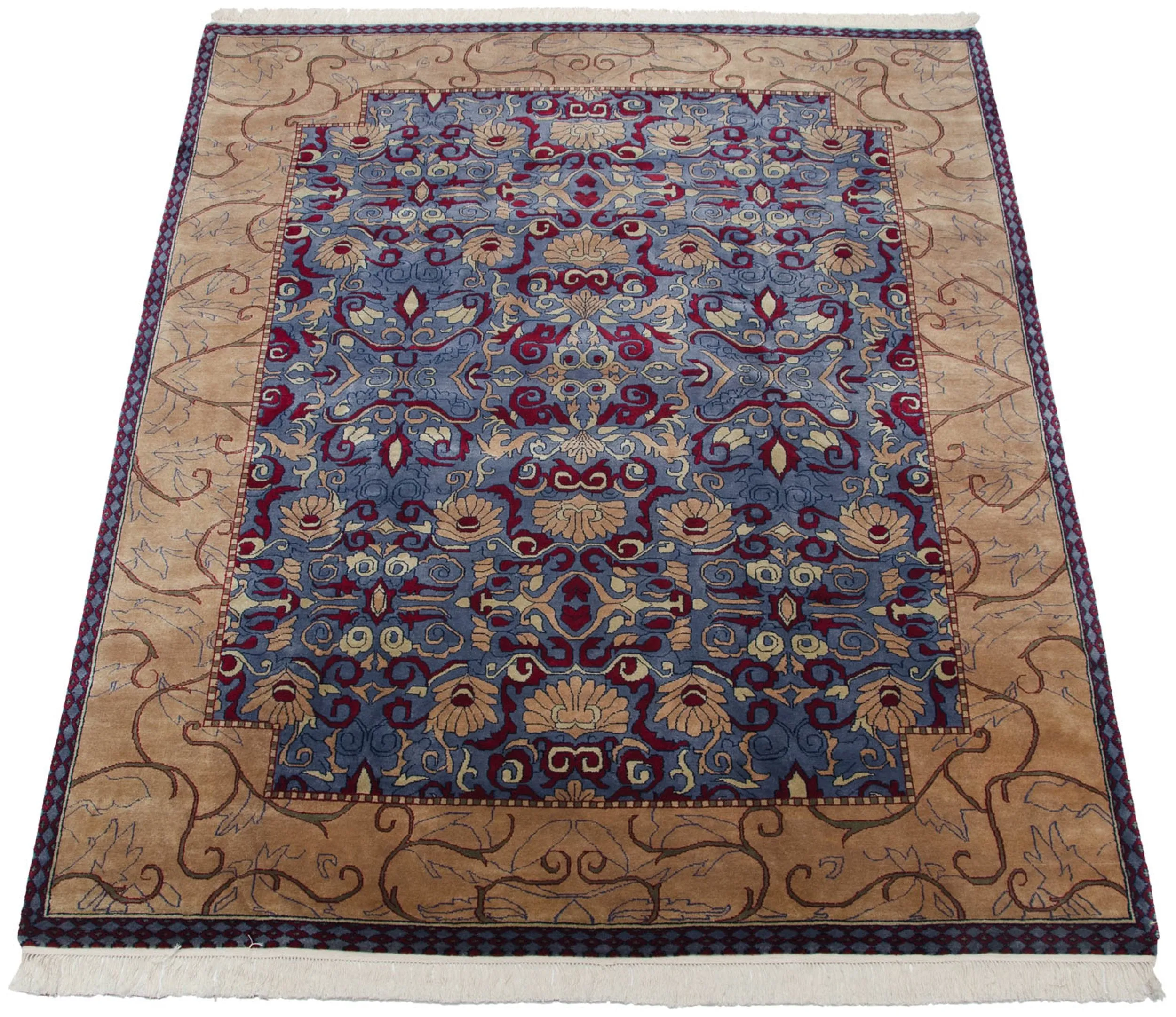 8x10 Vintage Indian Arts And Crafts Design Carpet