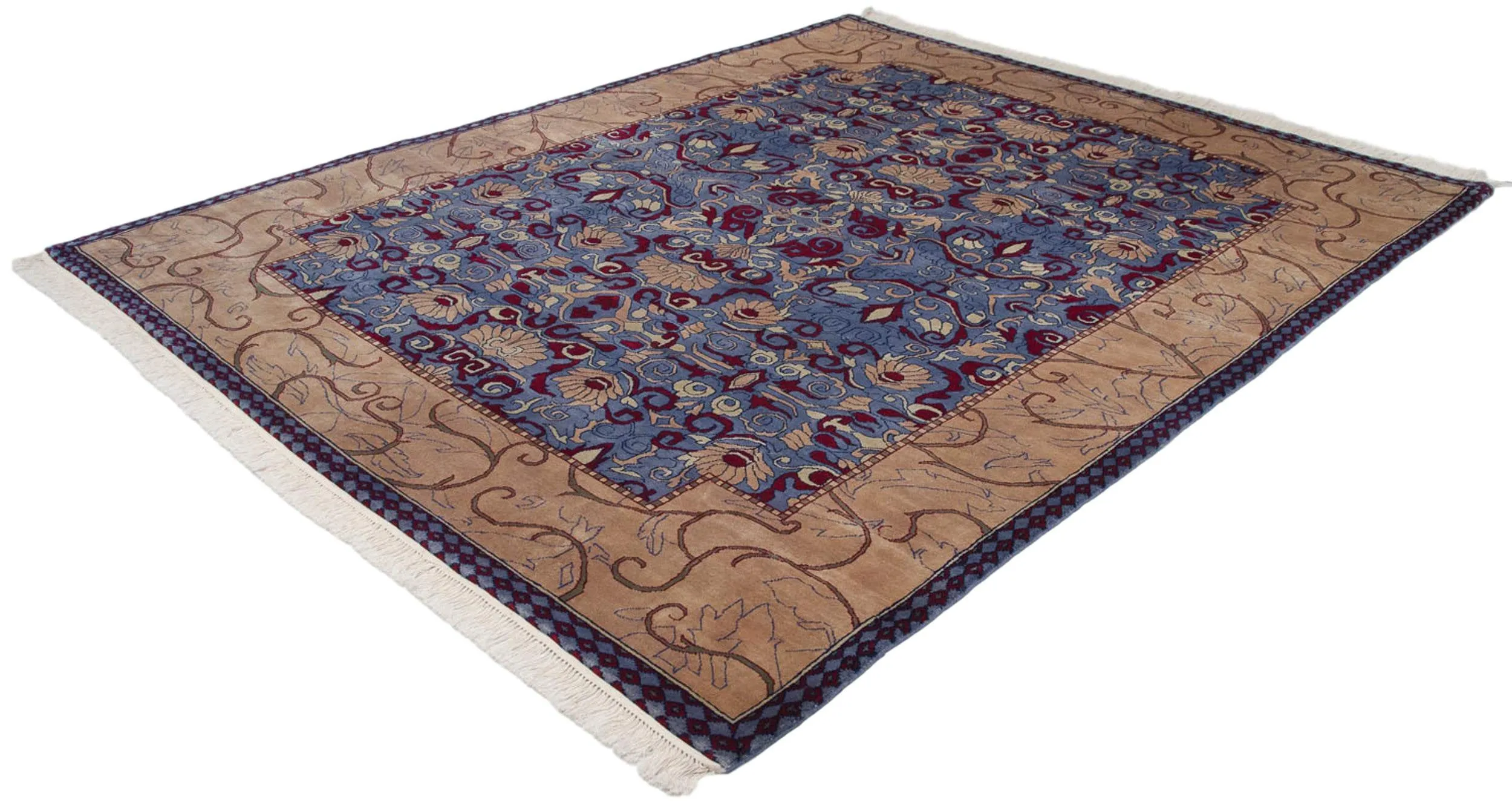 8x10 Vintage Indian Arts And Crafts Design Carpet