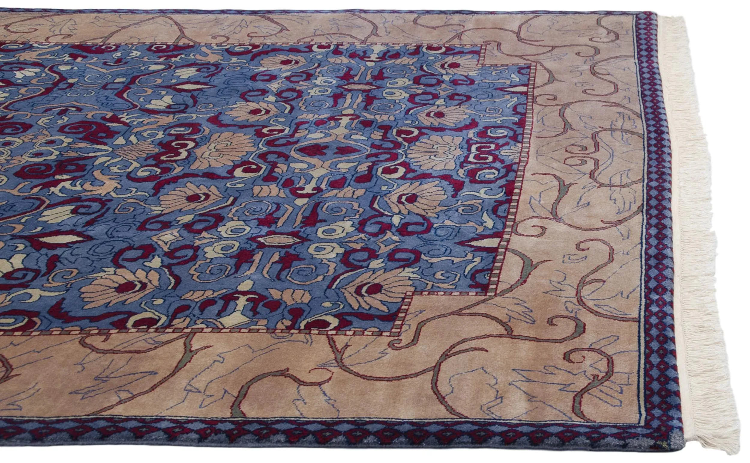 8x10 Vintage Indian Arts And Crafts Design Carpet