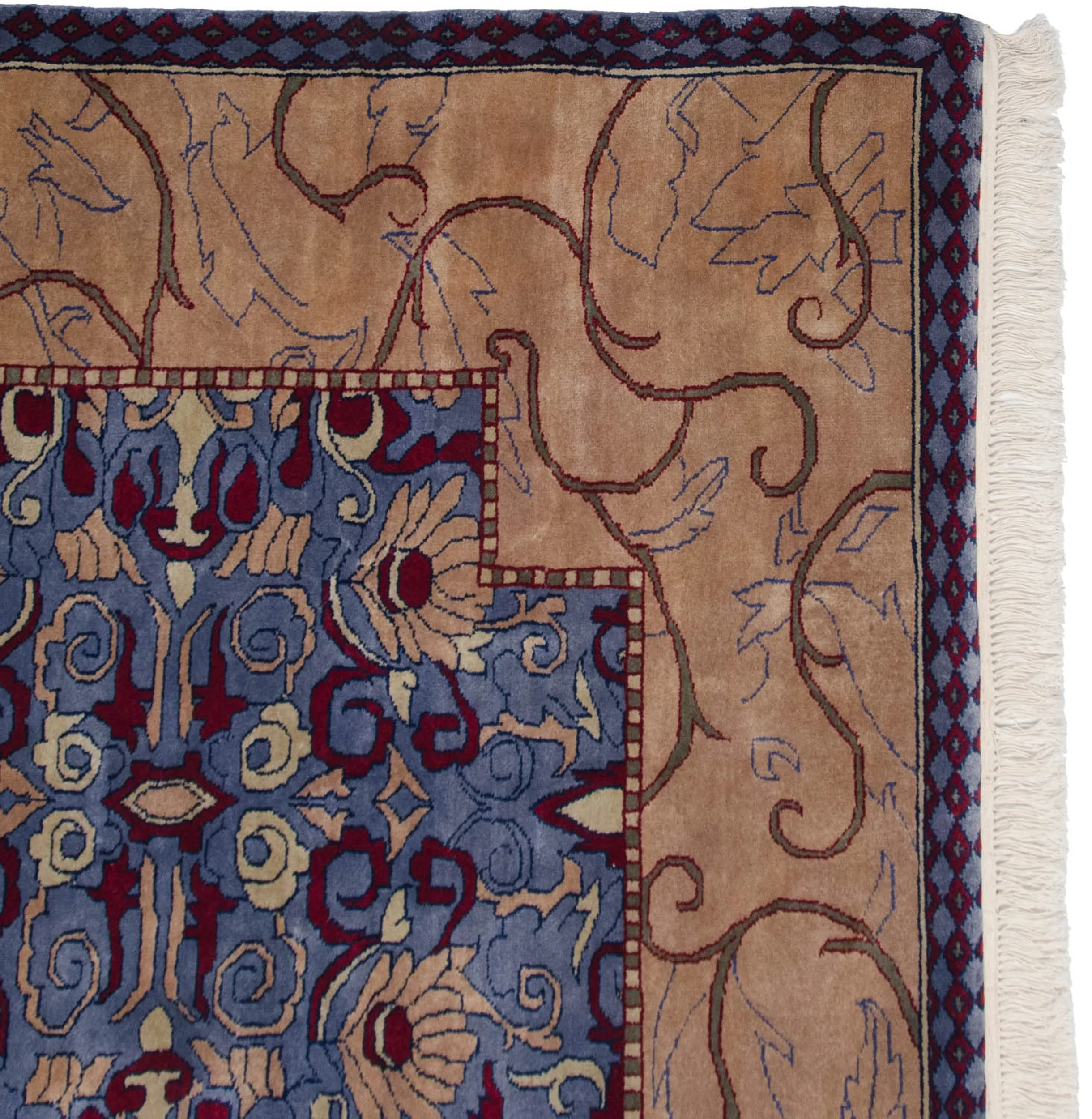 8x10 Vintage Indian Arts And Crafts Design Carpet
