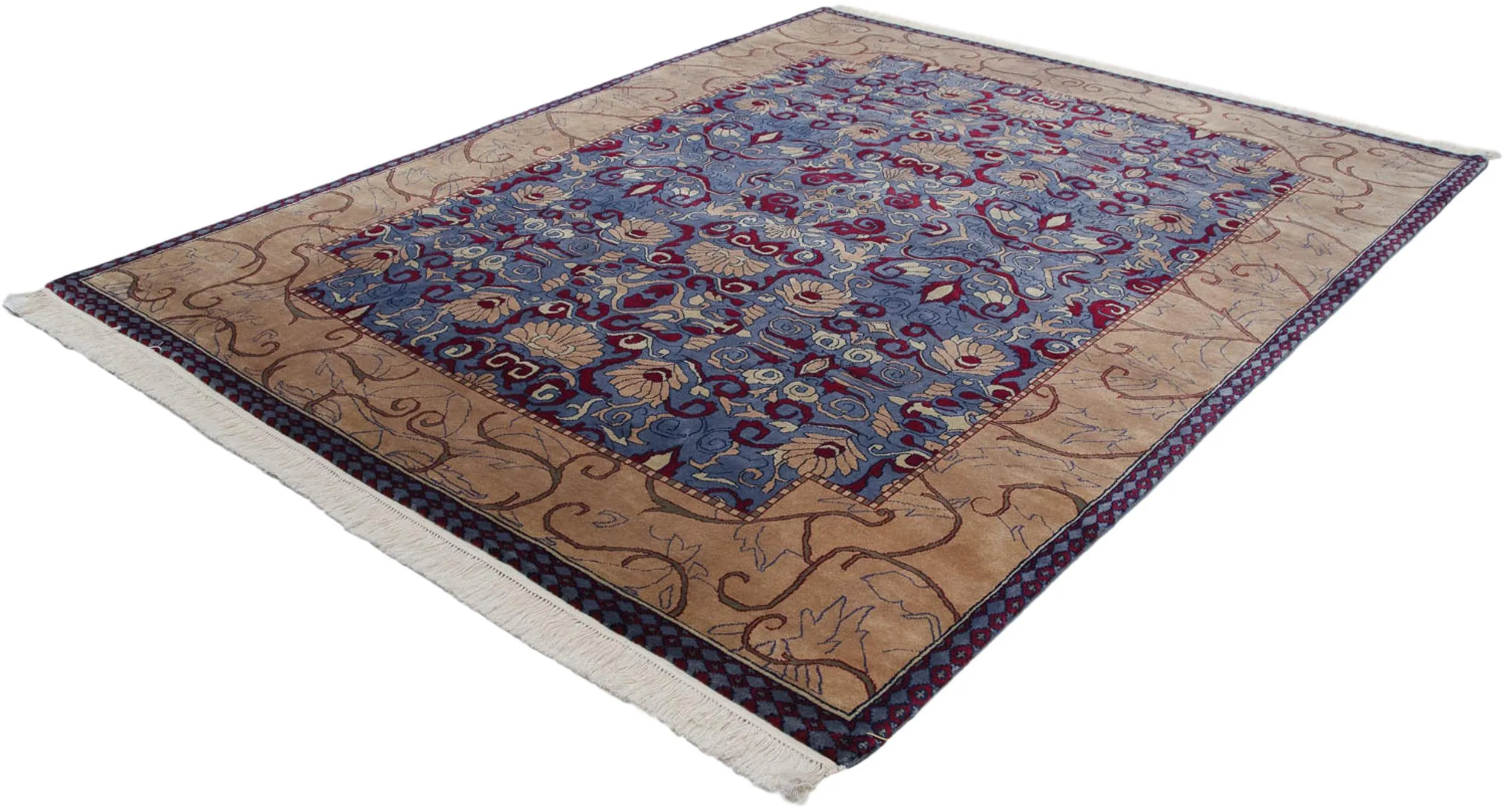 8x10 Vintage Indian Arts And Crafts Design Carpet