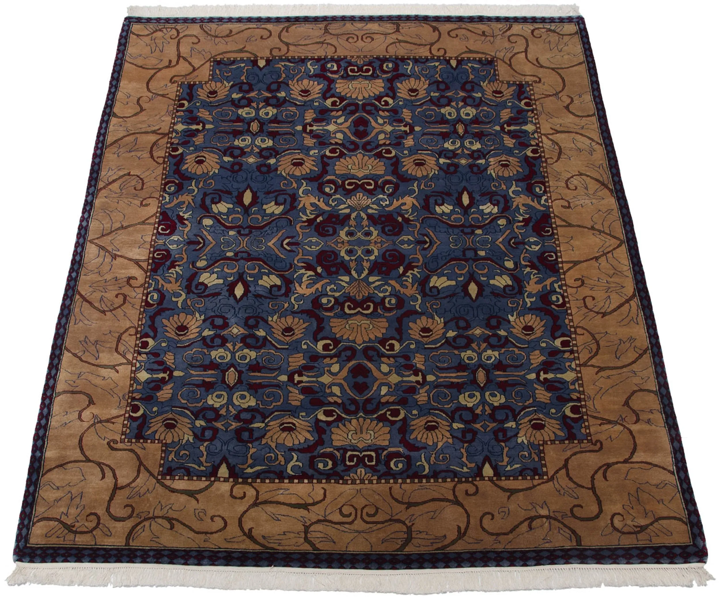 8x10 Vintage Indian Arts And Crafts Design Carpet