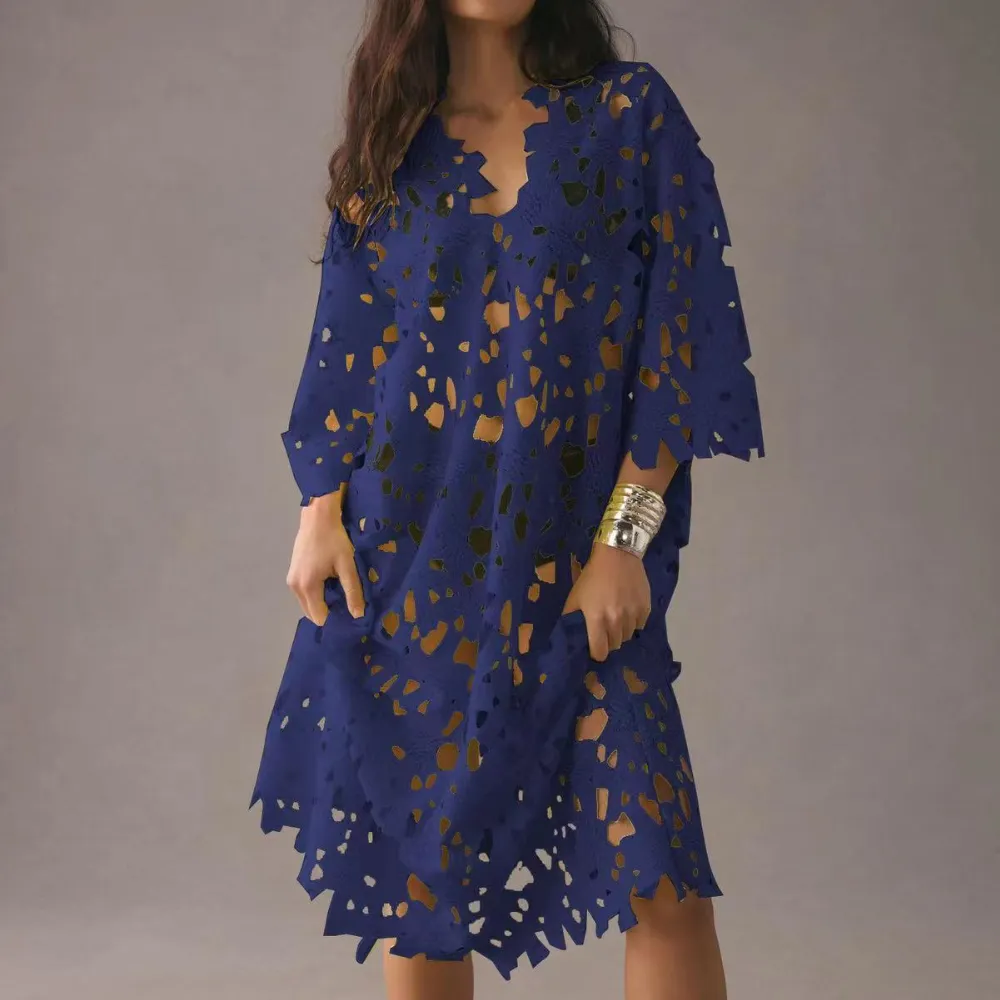 Acatl - Elegant hollowed-out women's dress