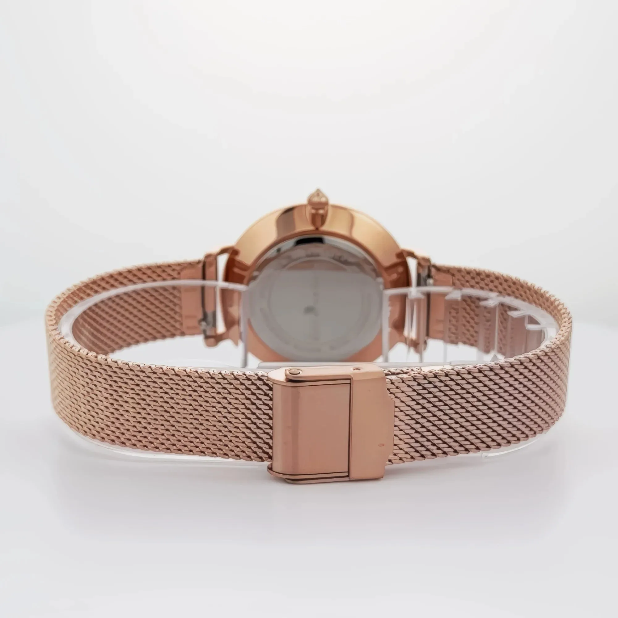 Alfred Sung Serenity Mother of Pearl White Dial Rosegold Bracelet Ladies watch