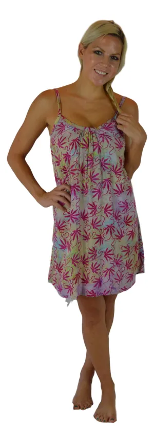 Aloha Royale - Short Bali Dress - Batik Ganja - Multi