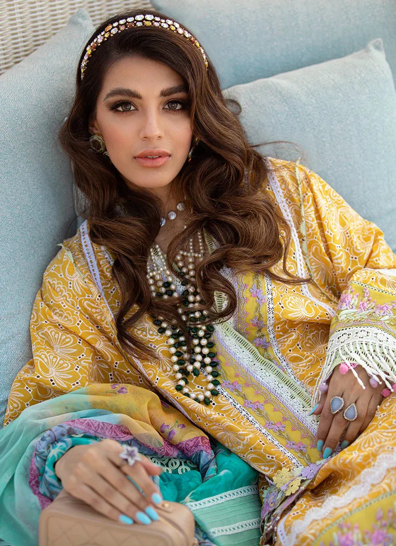Amaffi Sun | Farah Talib Aziz ILO ILO Luxury Lawn Collection 2022 | Unstitched Embroidered Lawn Suits