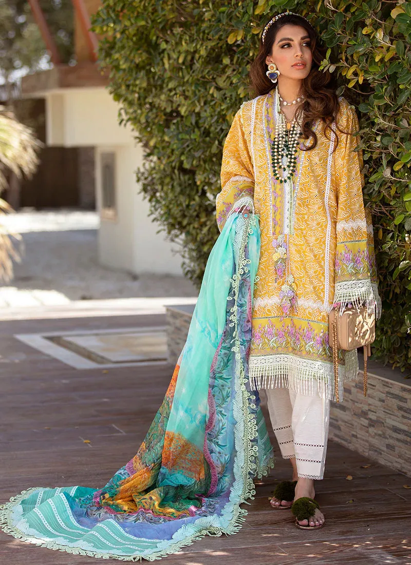Amaffi Sun | Farah Talib Aziz ILO ILO Luxury Lawn Collection 2022 | Unstitched Embroidered Lawn Suits