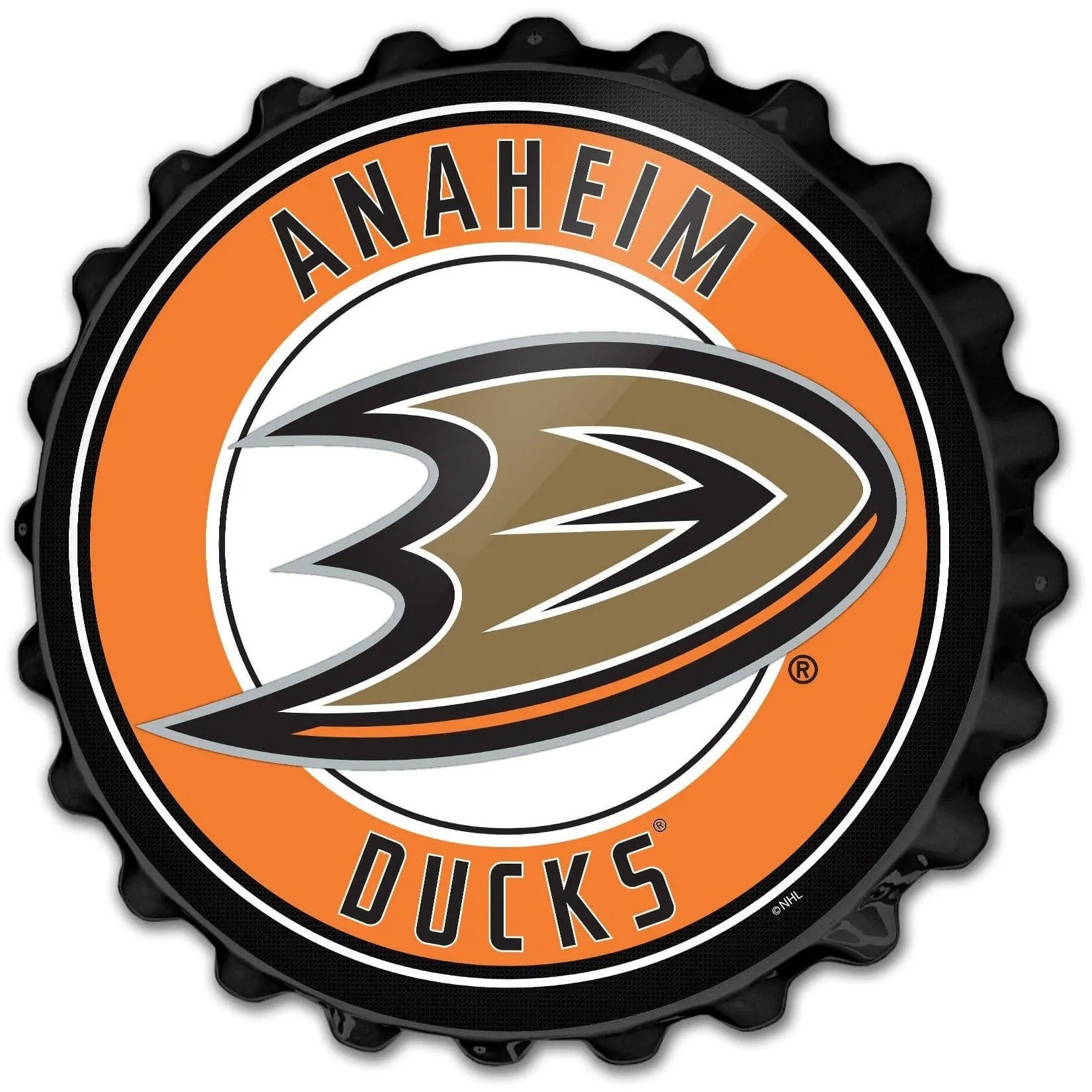 Anaheim Ducks: Bottle Cap Wall Sign