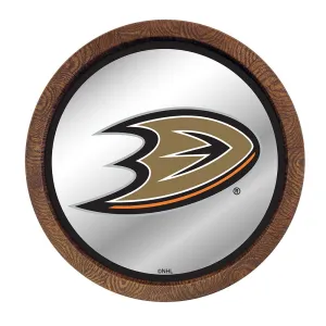 Anaheim Ducks: Mirrored Barrel Top Wall Sign