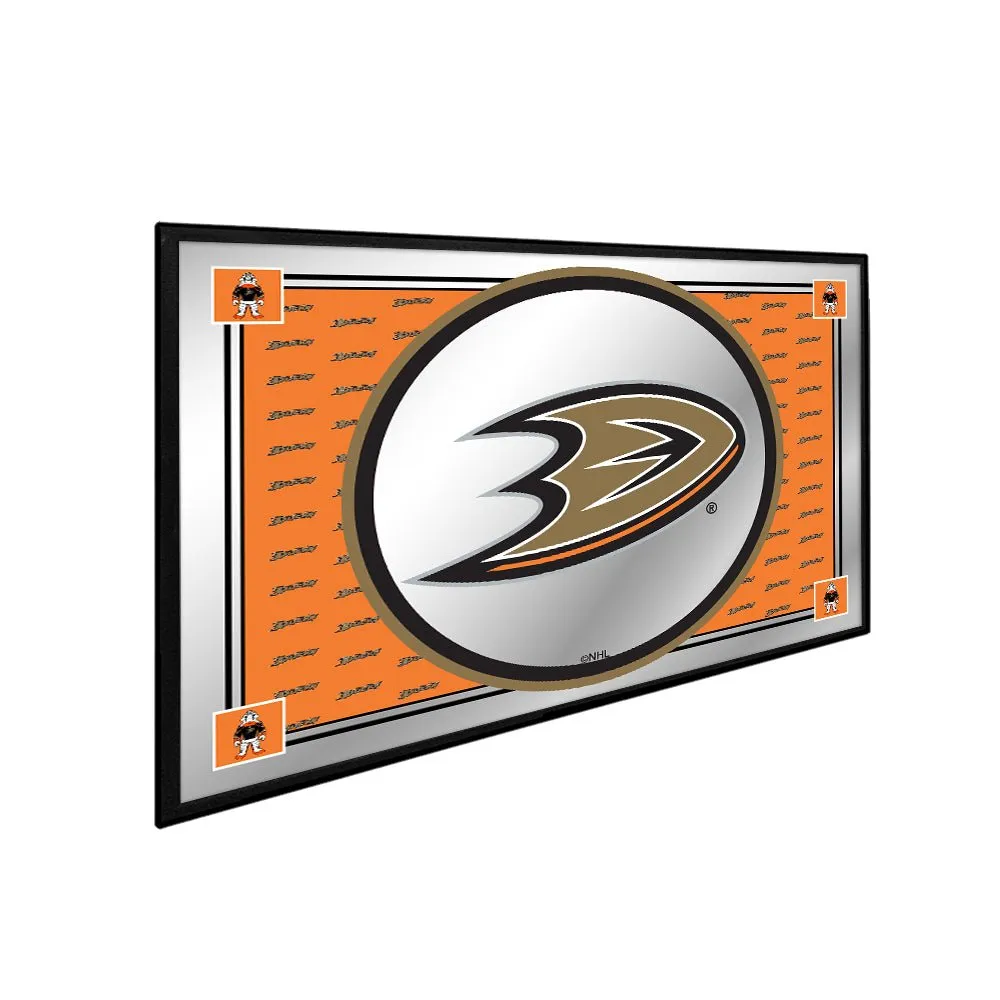 Anaheim Ducks: Team Spirit - Framed Mirrored Wall Sign