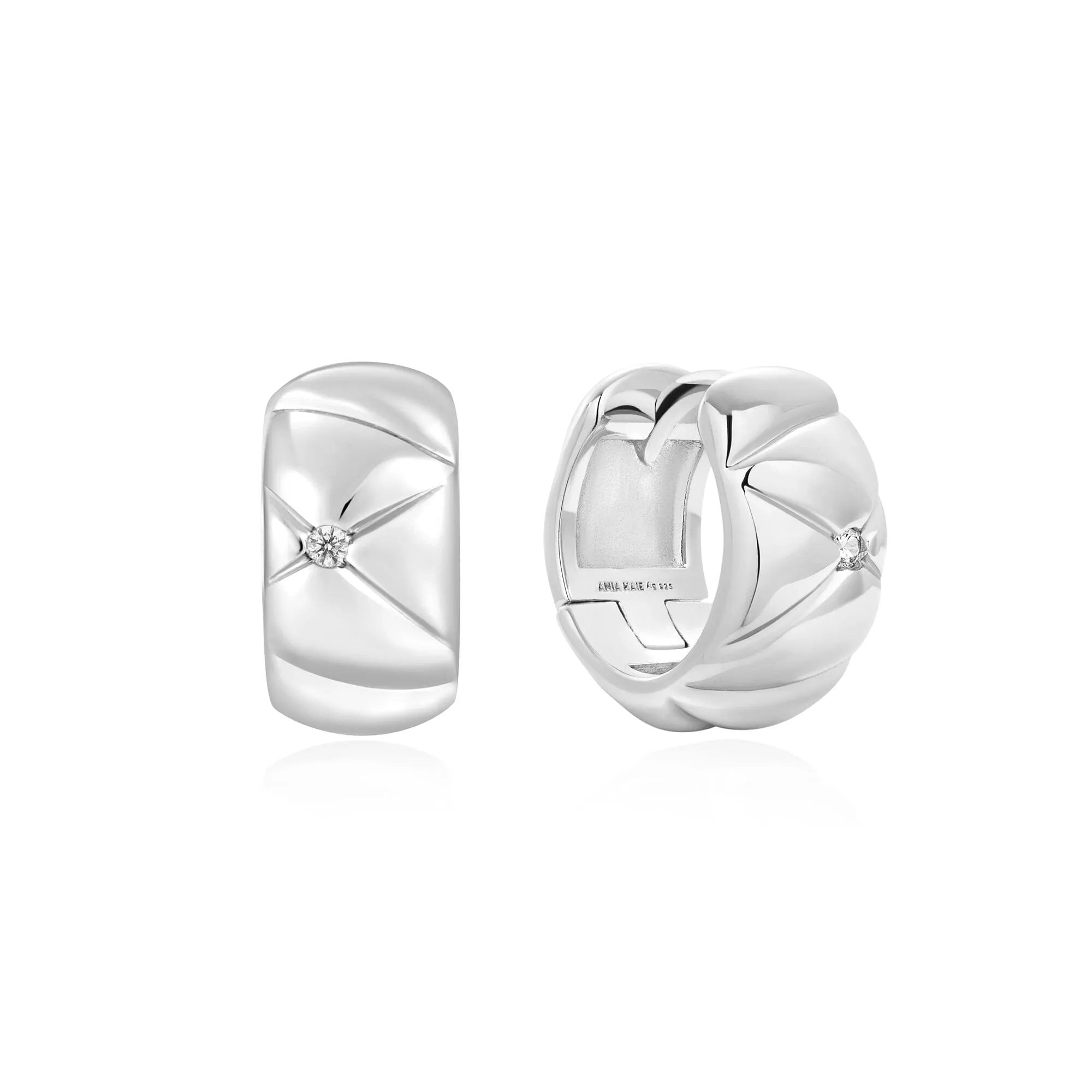 Ania Haie Silver Kiss Hoops