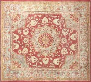 Antique Turkish Oushak Rug - 13'4" x 15'