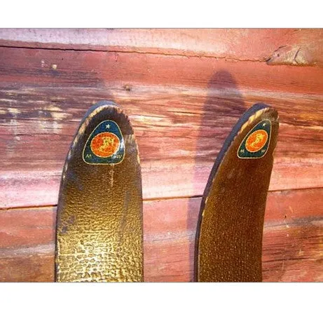 Antique Vintage Montgomery Ward 1920 Youth Skis